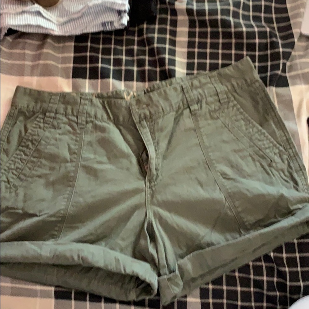 Green Calvin Klein shorts